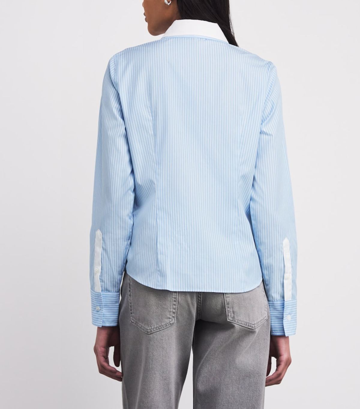 Rag & Bone Dayton Poplin Shirt Pale Blue Stripe - Image 2 of 4