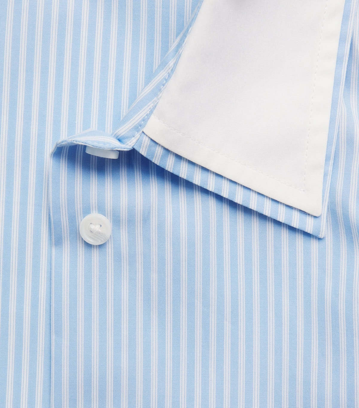 Rag & Bone Dayton Poplin Shirt Pale Blue Stripe - Image 3 of 4
