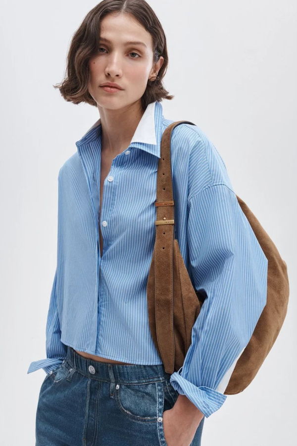 Rag & Bone Marin Striped Combo Shirt