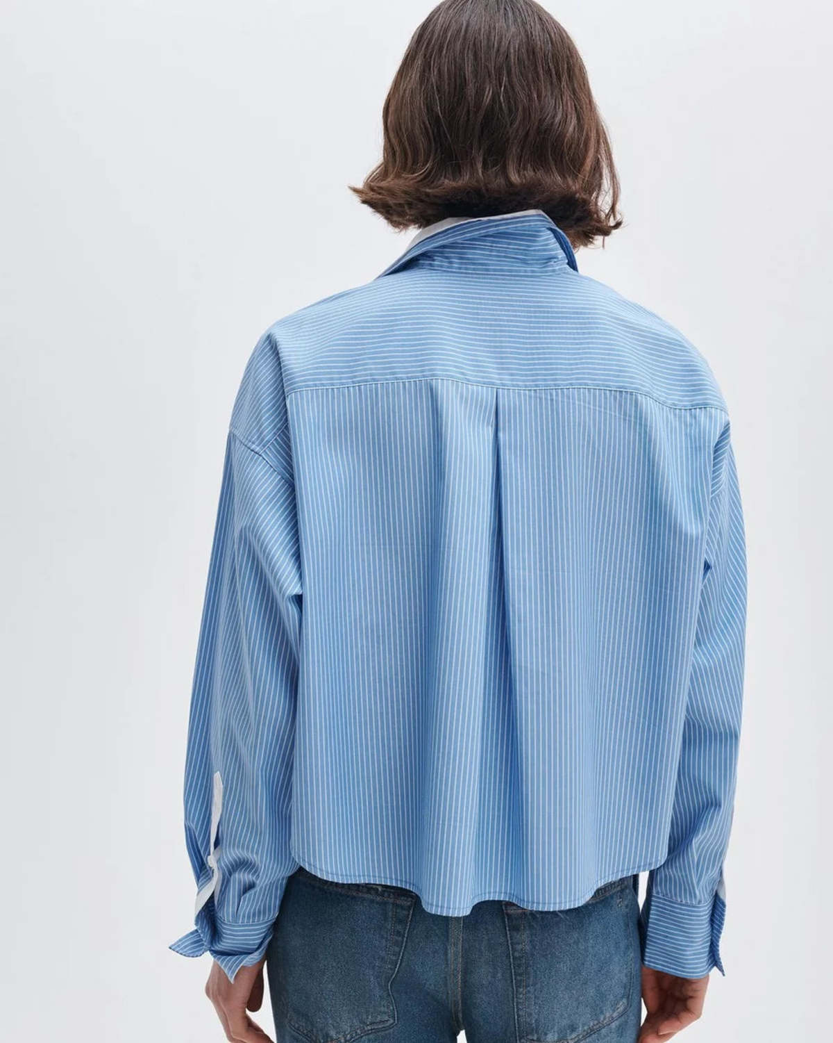 Rag & Bone Marin Striped Combo Shirt - Image 4 of 6