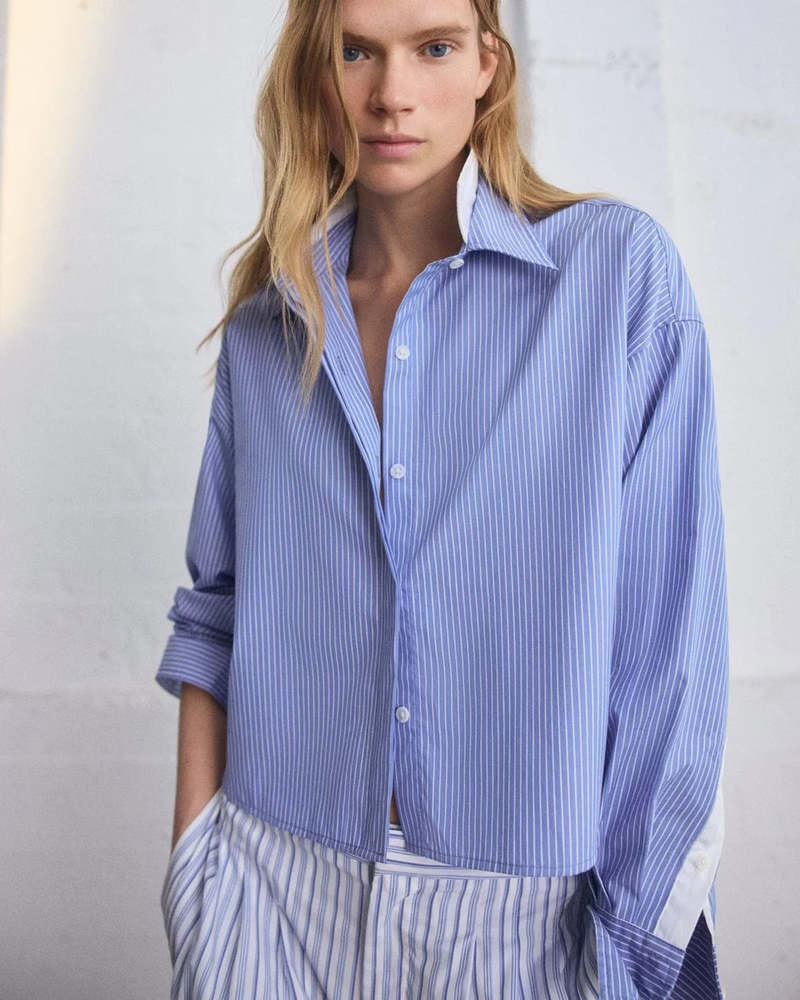 Rag & Bone Marin Striped Combo Shirt