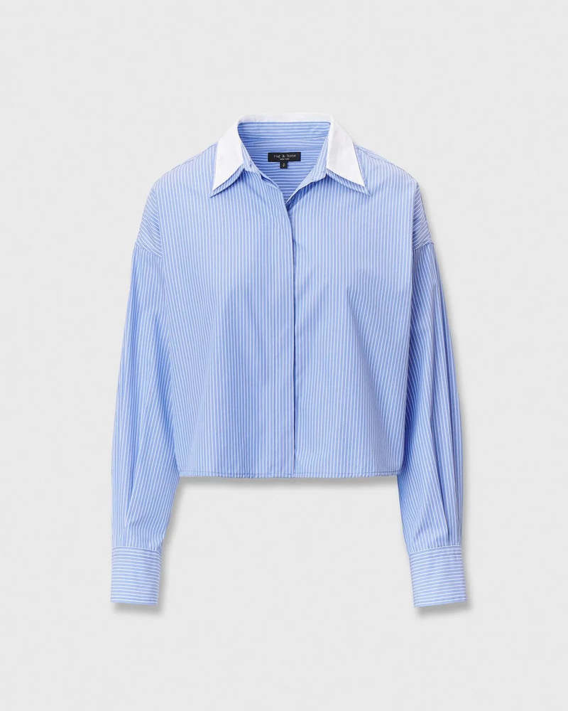 Rag & Bone Marin Striped Combo Shirt