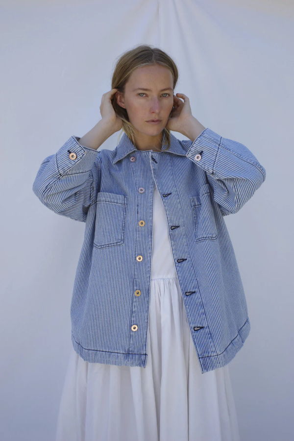 Emma Rothkopf Cedar Swing Jacket - Railroad Denim