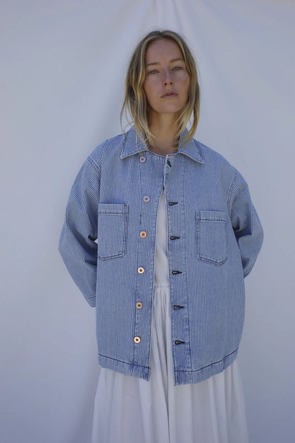 Emma Rothkopf Cedar Swing Jacket - Railroad Denim