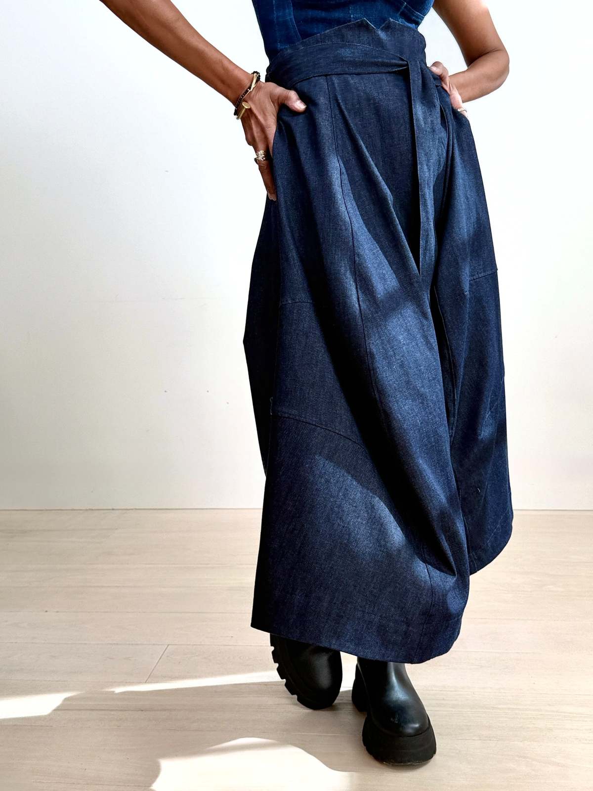 Yesaet Louam Denim Skirt - Image 1 of 9