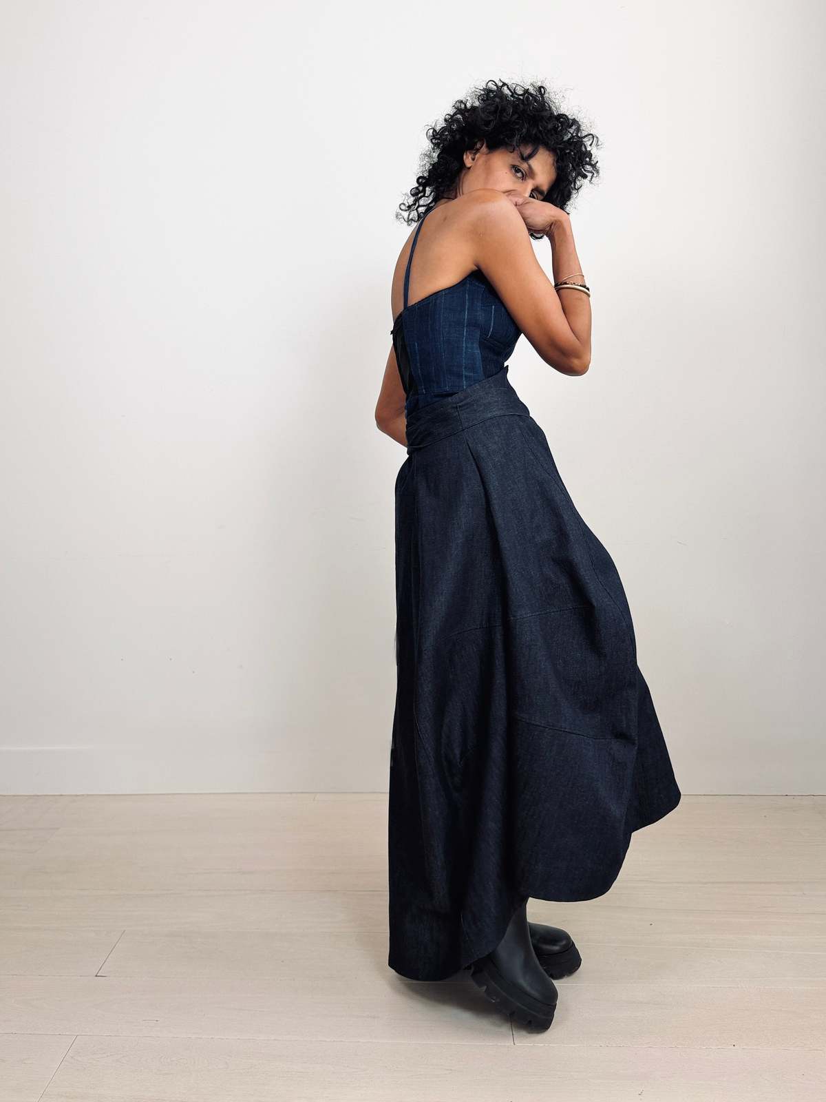 Yesaet Louam Denim Skirt - Image 3 of 9