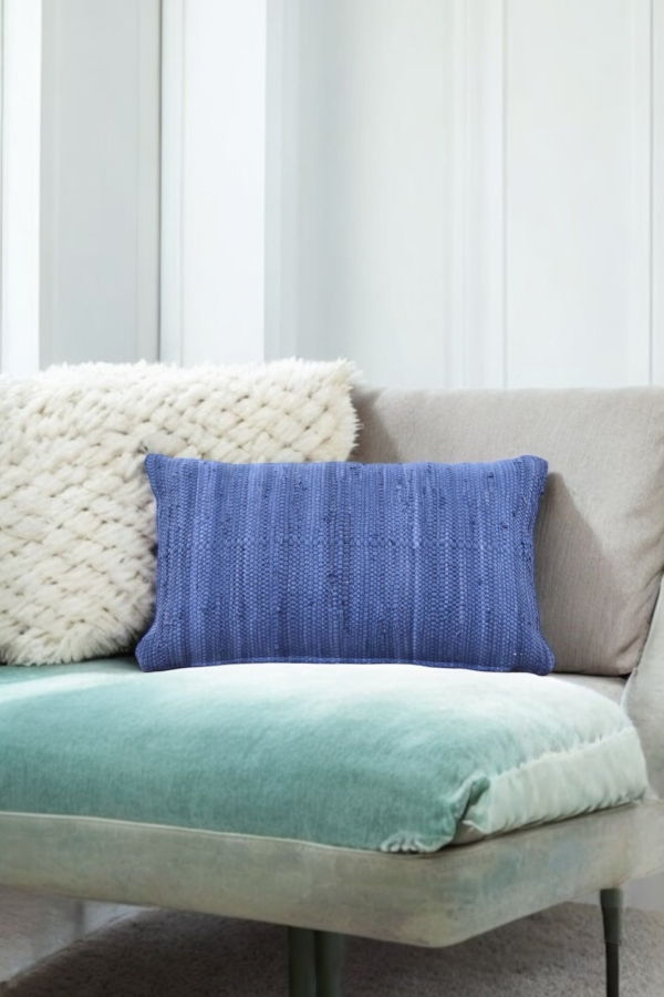 PILLOWPIA Chindi Lumbar Pillow Cover - Marine