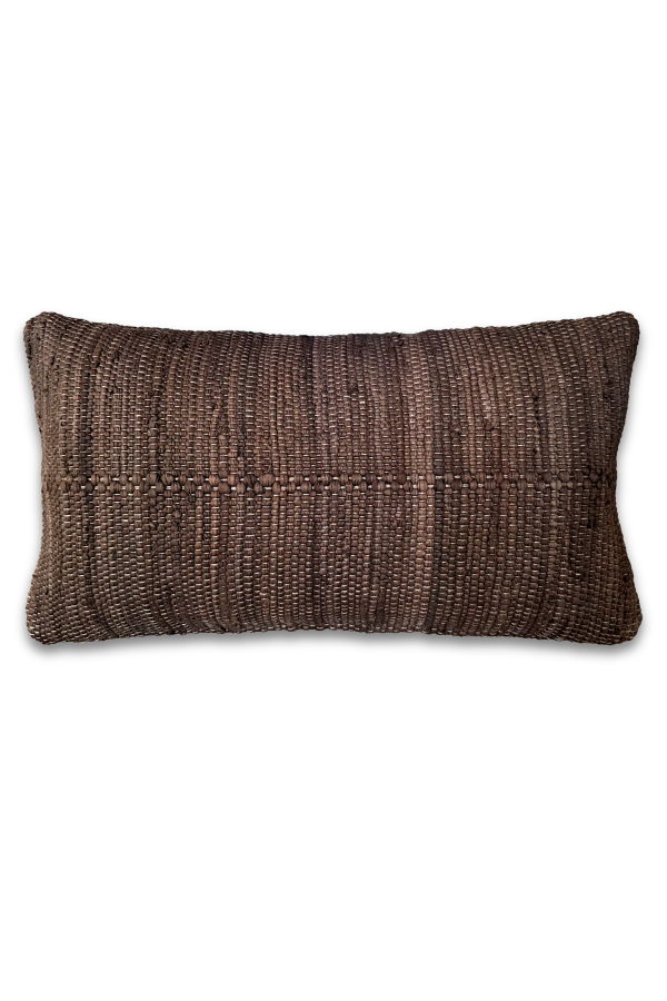 PILLOWPIA Chindi Lumbar Pillow Cover - Wenge