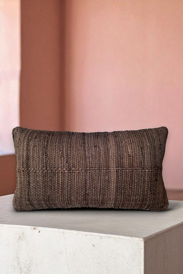 PILLOWPIA Chindi Lumbar Pillow Cover - Wenge