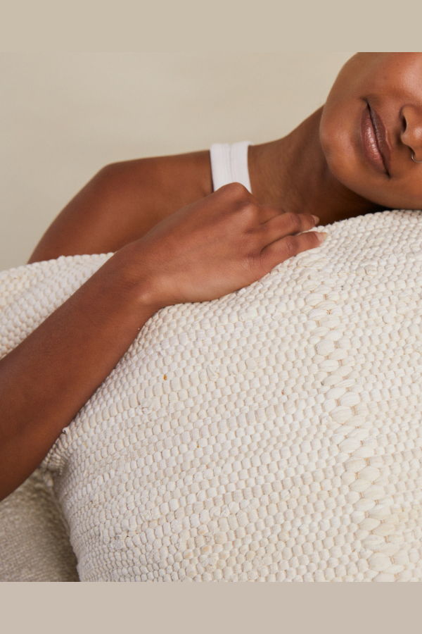 PILLOWPIA Chindi Pillow Cover - Heavy Cream