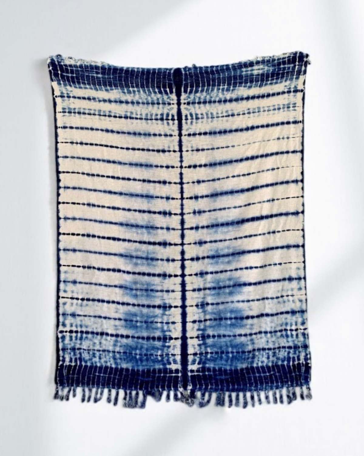 PILLOWPIA Indigo Shibori Throw - Spine - Image 1 of 7