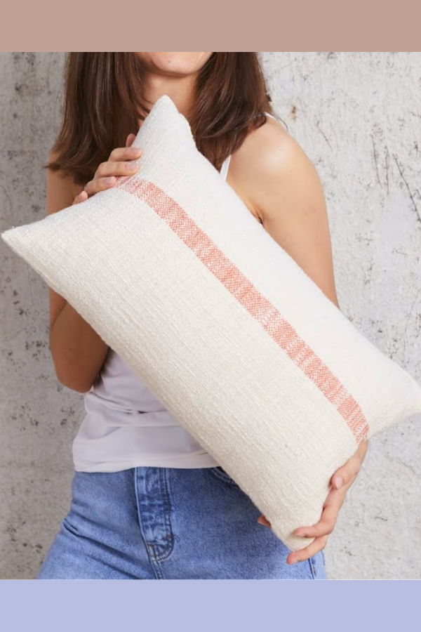 PILLOWPIA Linus Pillow Cover - Persimmon