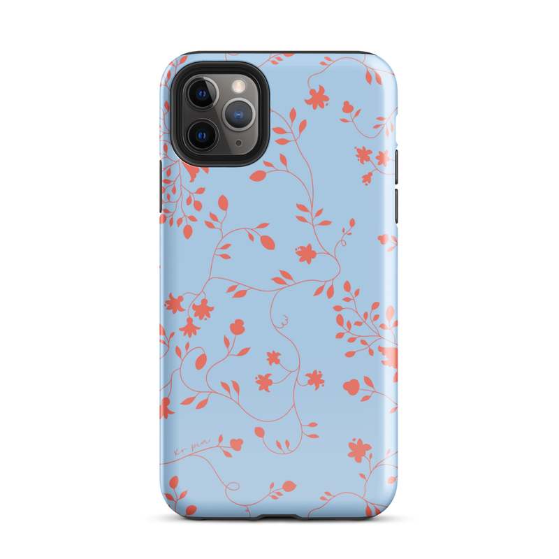 PILLOWPIA Wild Clematis Tough Case for iPhone - Periwinkle