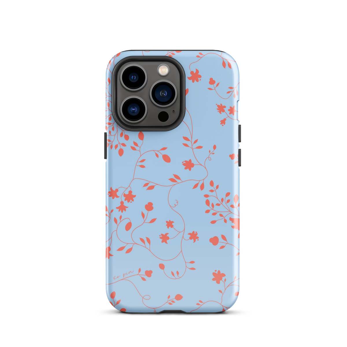 PILLOWPIA Wild Clematis Tough Case for iPhone - Periwinkle - Image 10 of 15