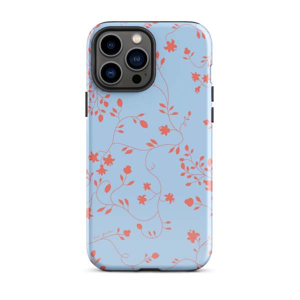 PILLOWPIA Wild Clematis Tough Case for iPhone - Periwinkle