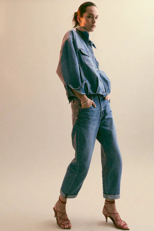 Pistola Donny Boyfriend Rolled Hem Jeans