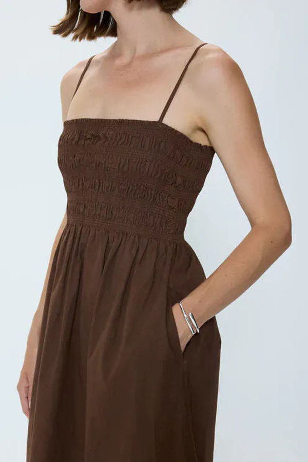 Pistola Bianca Shirred Bodice Dress