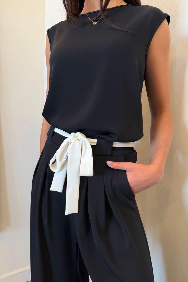 Up Haut Soyeux Top - Black