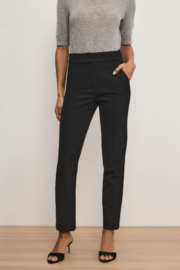 Veronica Beard Renzo Clean Waistband Pants