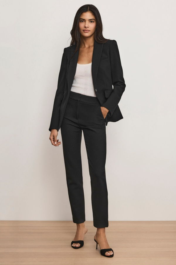 Veronica Beard Renzo Clean Waistband Pants