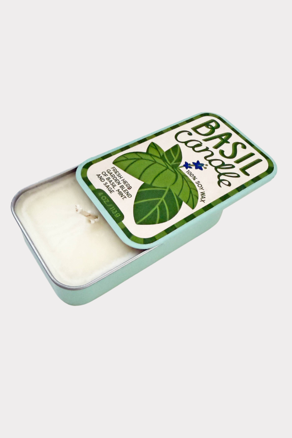 The Neighborgoods Basil Tin Candle