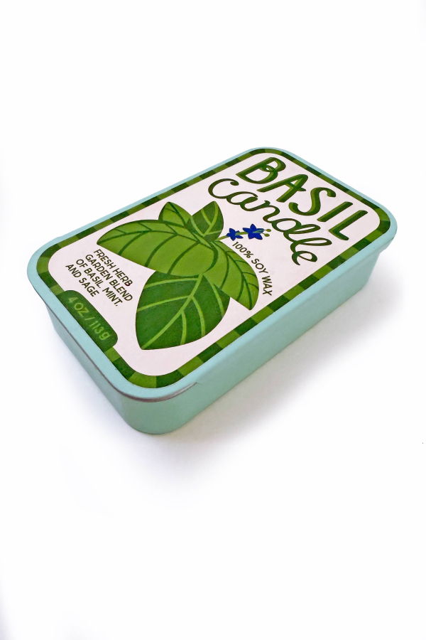 The Neighborgoods Basil Tin Candle