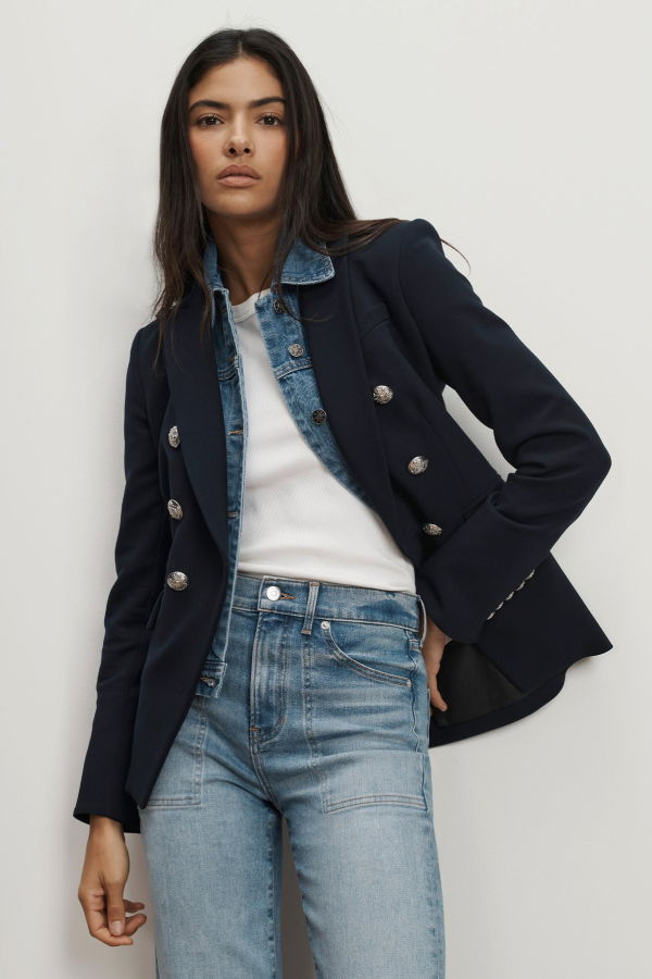 Veronica Beard Slate Dickey - Denim Blue