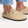 Birkenstock Boston Suede Leather Clogs - Taupe - Thumbnail 2