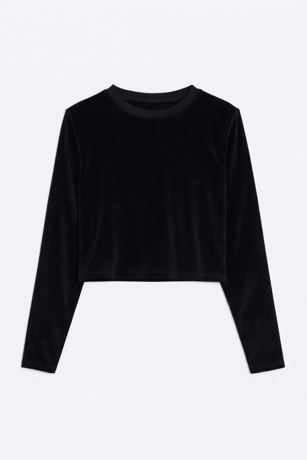 The Tile Club Jayne Velour Crewneck