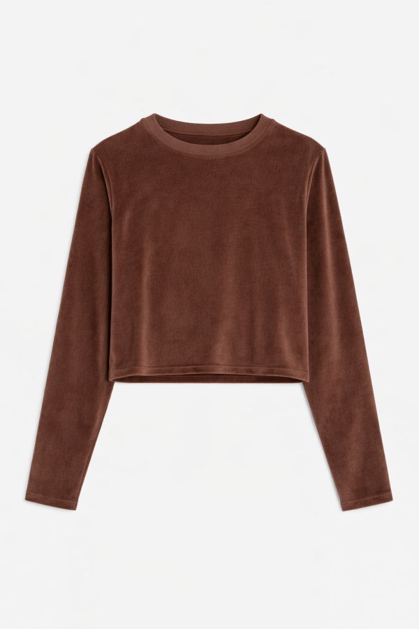 The Tile Club Jayne Velour Crewneck