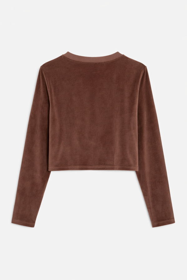 The Tile Club Jayne Velour Crewneck