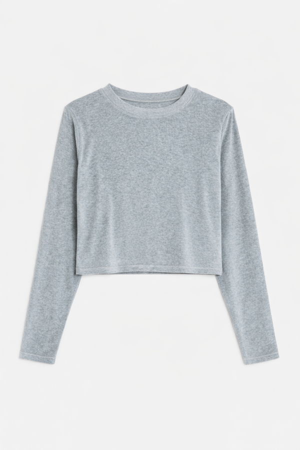 The Tile Club Jayne Velour Crewneck