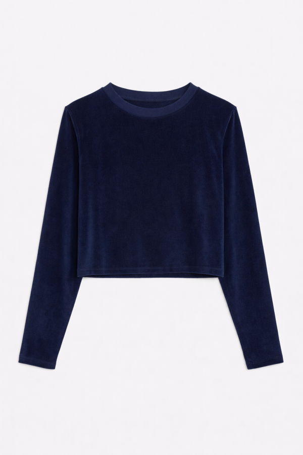 The Tile Club Jayne Velour Crewneck