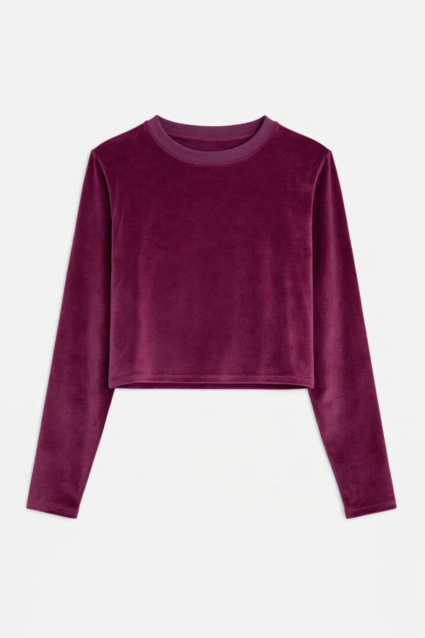 The Tile Club Jayne Velour Crewneck