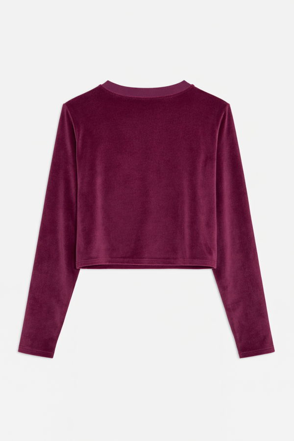 The Tile Club Jayne Velour Crewneck