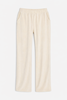 The Tile Club Mari Velour Pant - Ivory - Thumbnail 1