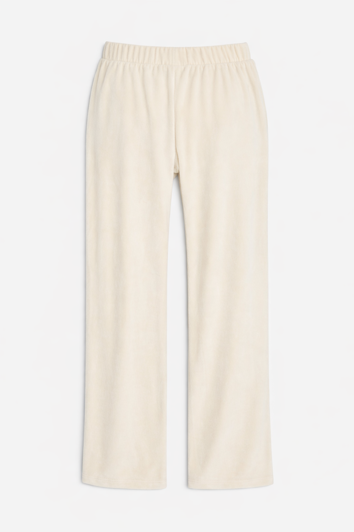 The Tile Club Mari Velour Pant - Ivory - Image 2 of 6