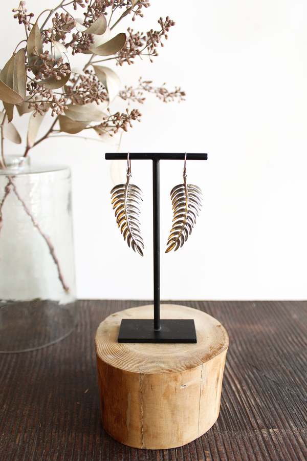 Annette Ferdinandsen SS Long Curled Palm Earrings Annette Ferdinandsen SS Long Curled Palm Earrings