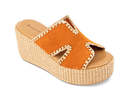 Chocolat Blu Jaxx Suede Sandal - Orange Suede - Thumbnail 6