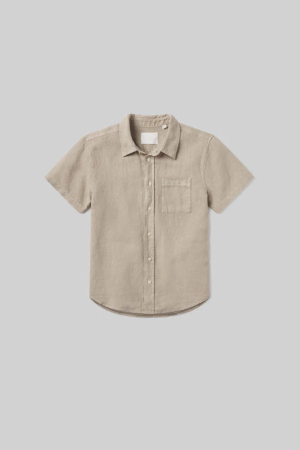 Citizens of Humanity Cairo Short Sleeve Shirt - Wheat