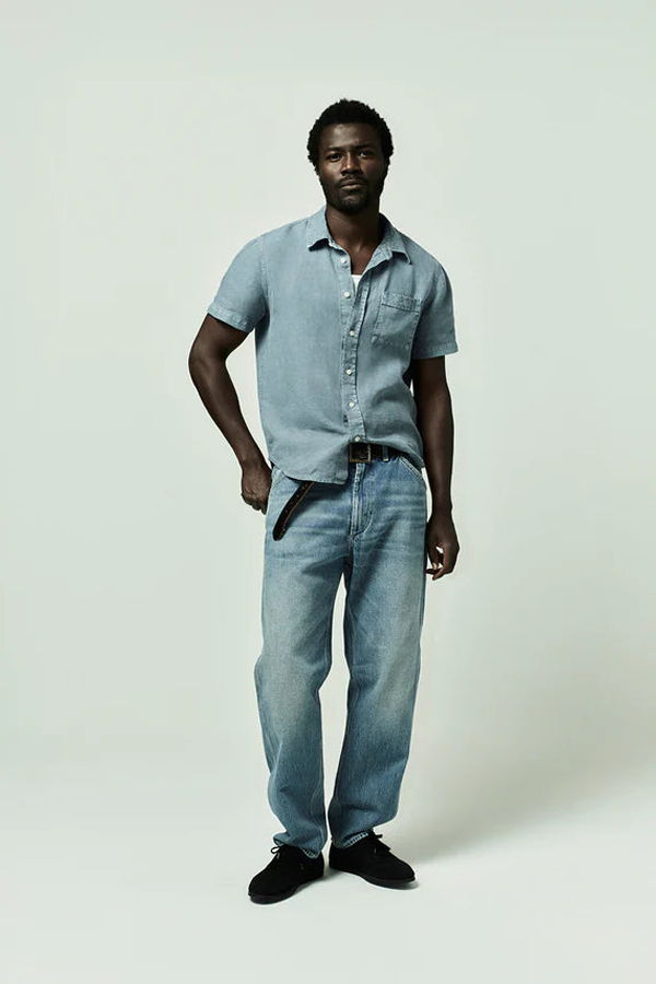 Citizens of Humanity Cairo SS Shirt - Stone Blue