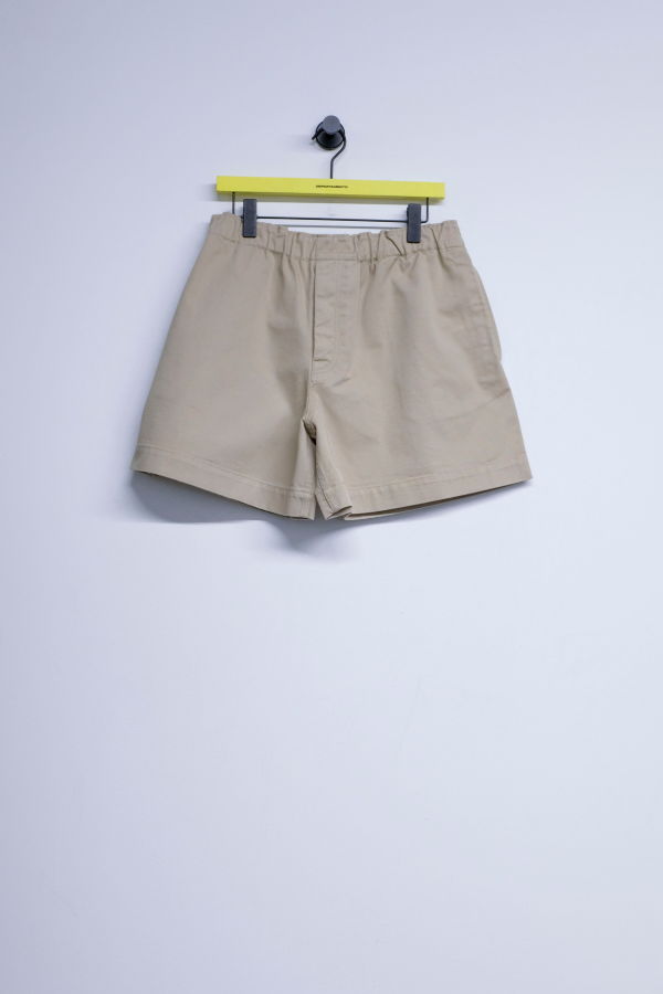 JW ANDERSON Beige Cotton Drawstring Shorts