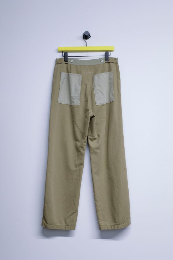 MM6 Maison Margiela Panelled Workwear Trousers - Khaki