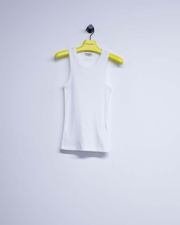 JW ANDERSON White Cotton Rib Vest