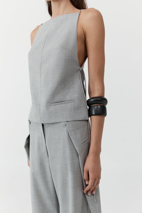 St. Agni Square Side Tie Top