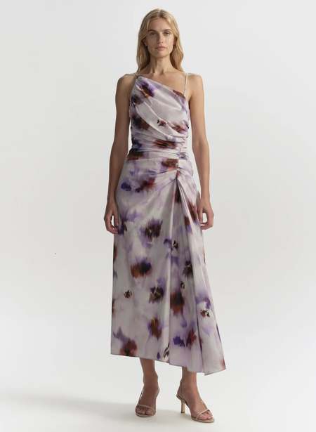 knee length dresses for ladies Ready Stock! ALC Renzo Midi / Alejandra Pleated Cut Out Maxi Dress