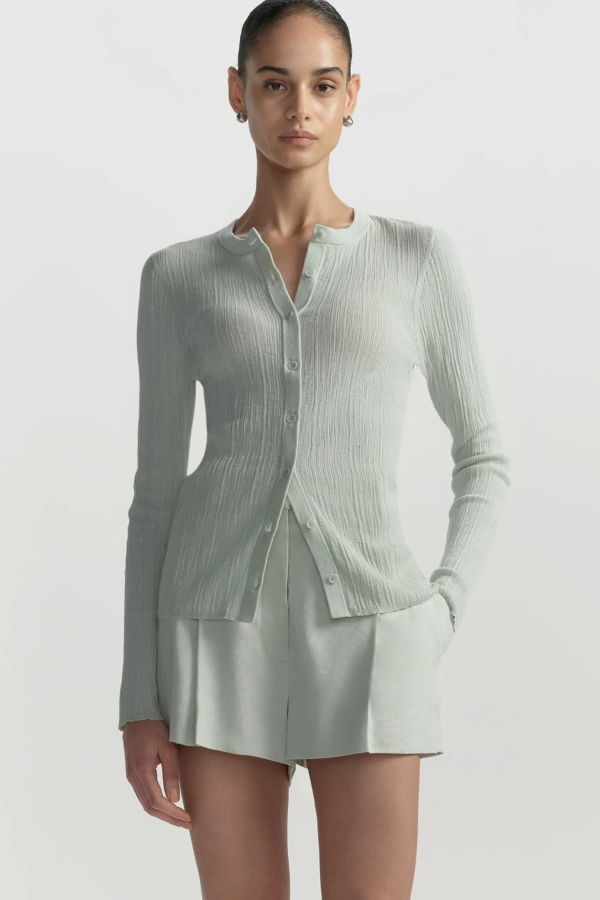 A.L.C. Fisher Cardigan - Pale Mint