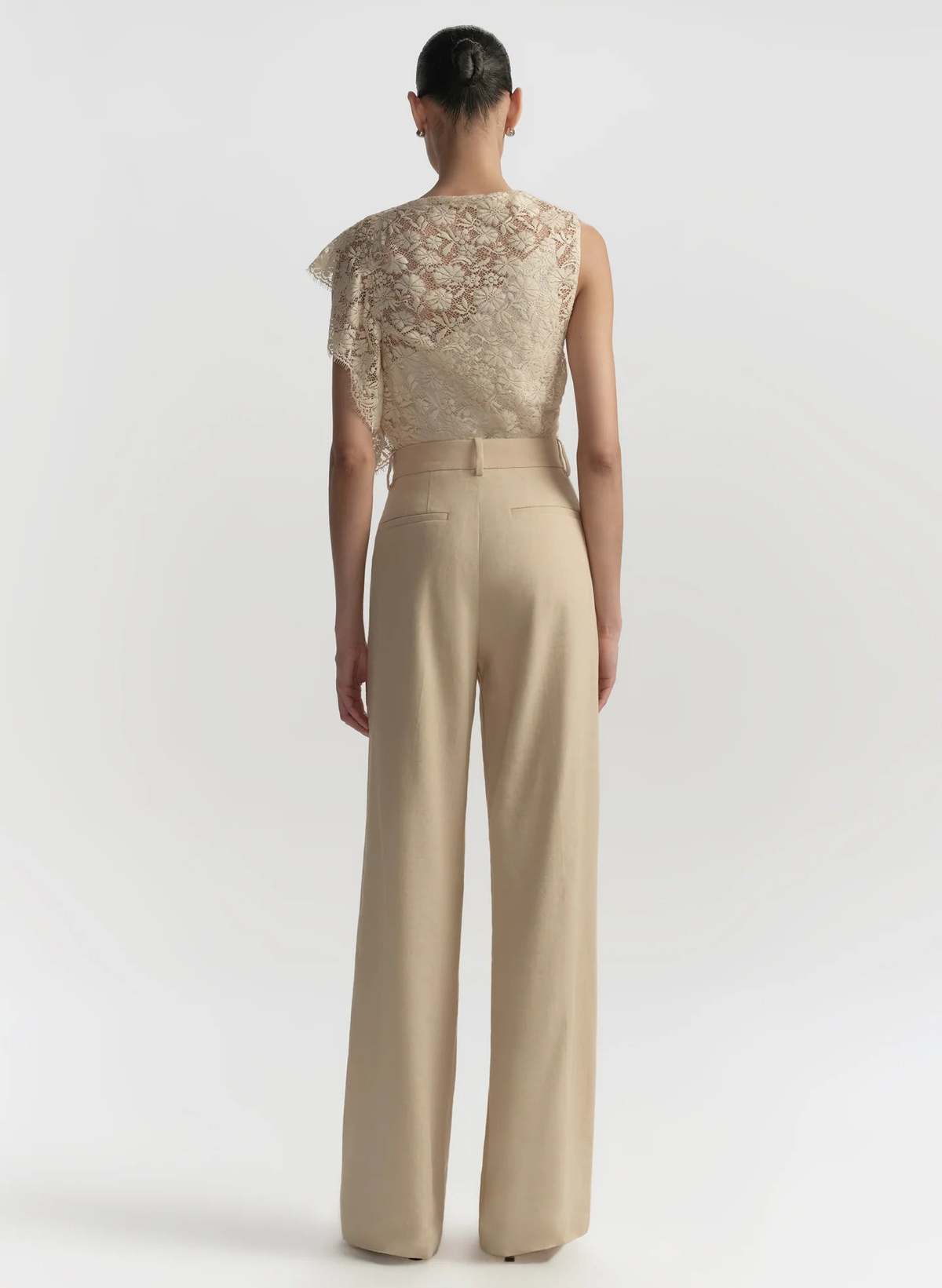 A.L.C. Winston Linen Pant - Crema Dolce - Image 2 of 3