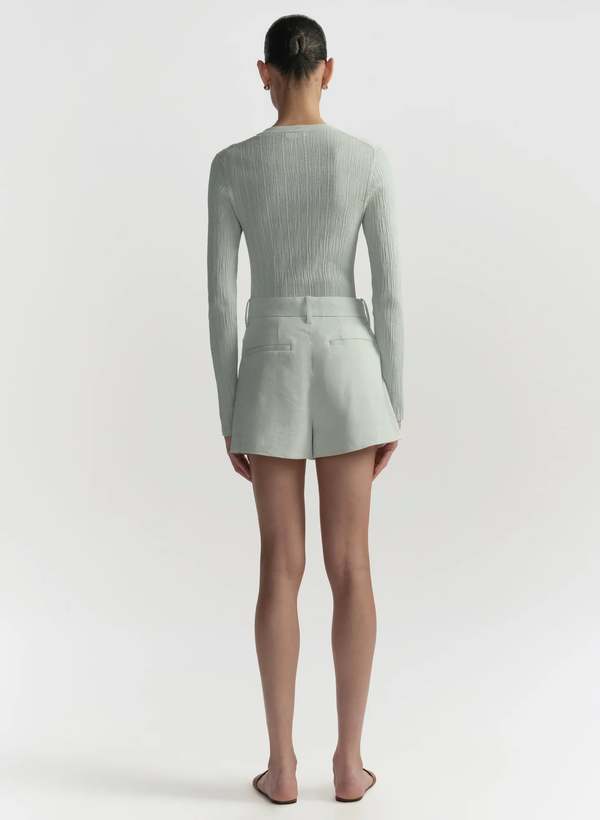 A.L.C. Winston Linen Shorts - Pale Mint