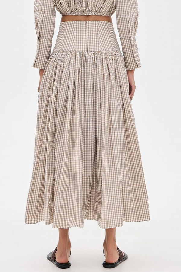 Alexis Havara Skirt - Tan/White